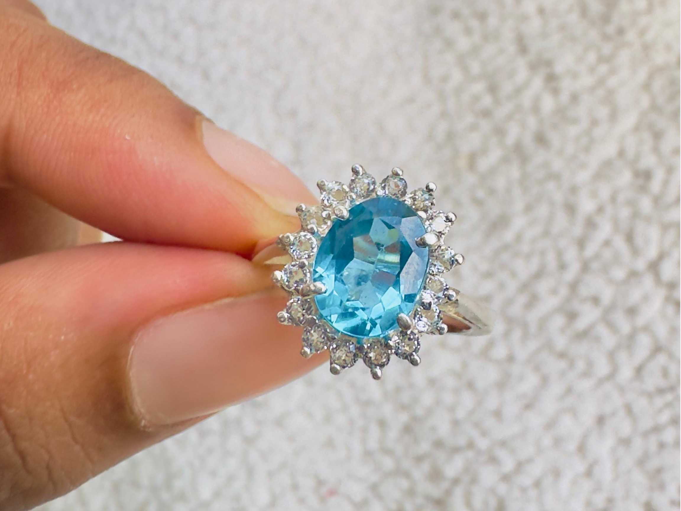 Blue Topaz Ring